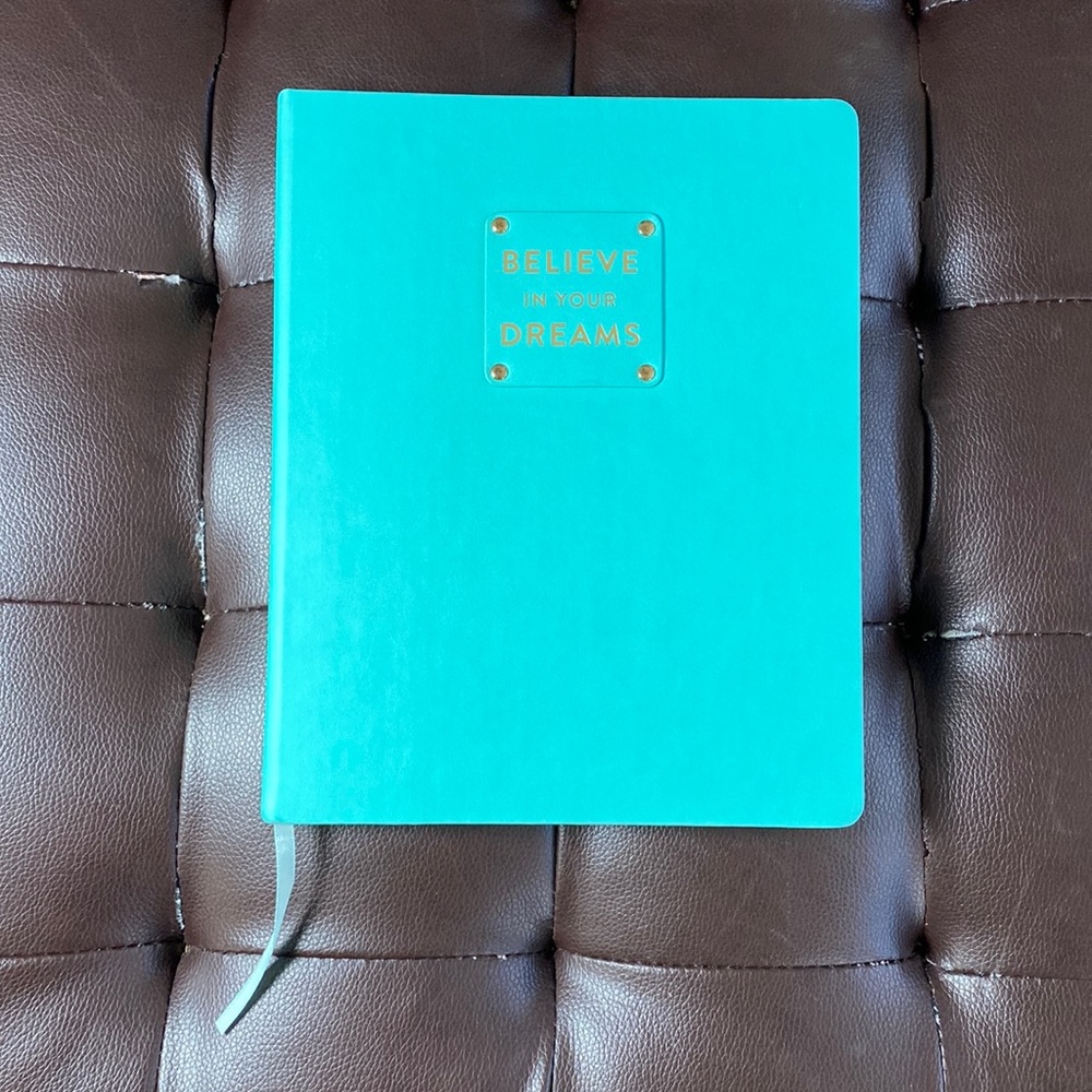 Aqua Blue “Believe In Your Dreams” Journal Notebook